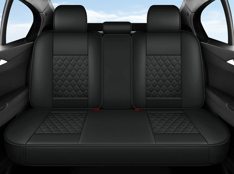 2025 Full Car Five-Seater Four-Season Universal Car Seat Cushion Full Surround Cushion Cover Leather Seat Cover Full Wrap Seat Cushion Thickened