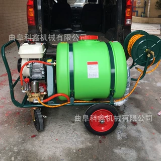 农用园林推车式打药机 小型养殖场防疫消毒机 科鑫果园汽油喷雾机