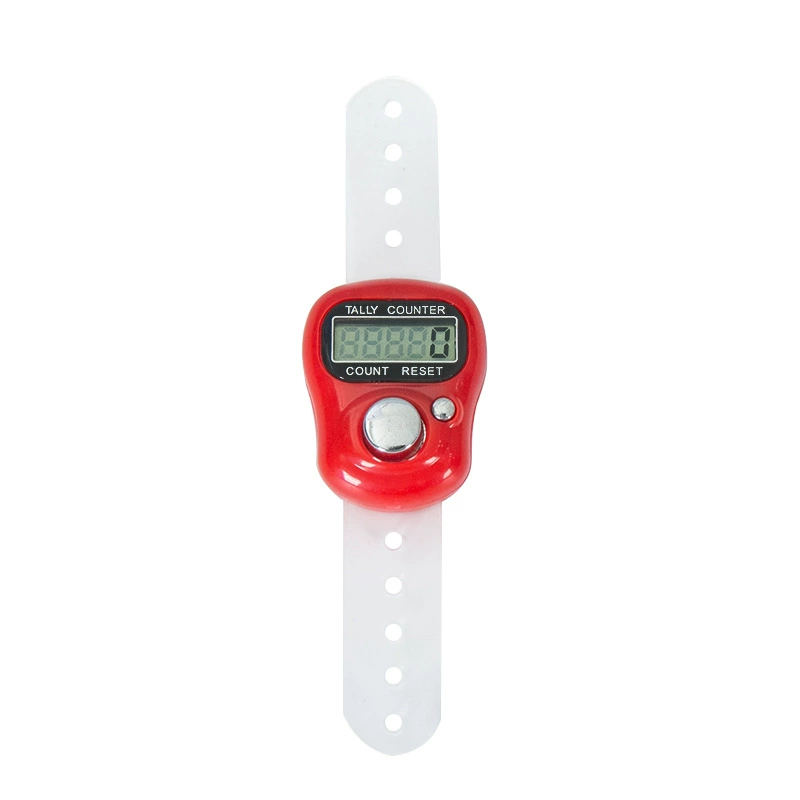 Data counting and counting are recorded by digital recording and recording of manual robot flow electronics finger counter reading points count