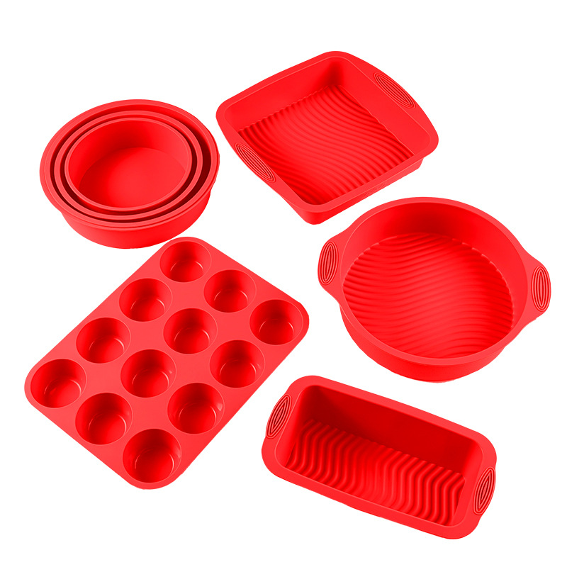 Juego de Moldes y Bandejas para Hornear Pasteles de 10 Pulgadas de Silicona Resistente a Altas Temperaturas image 11