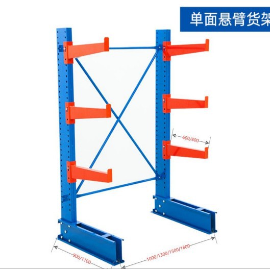 苏州厂家供应单面双面仓库重型悬臂货架不锈钢管材铝型材棒料货架