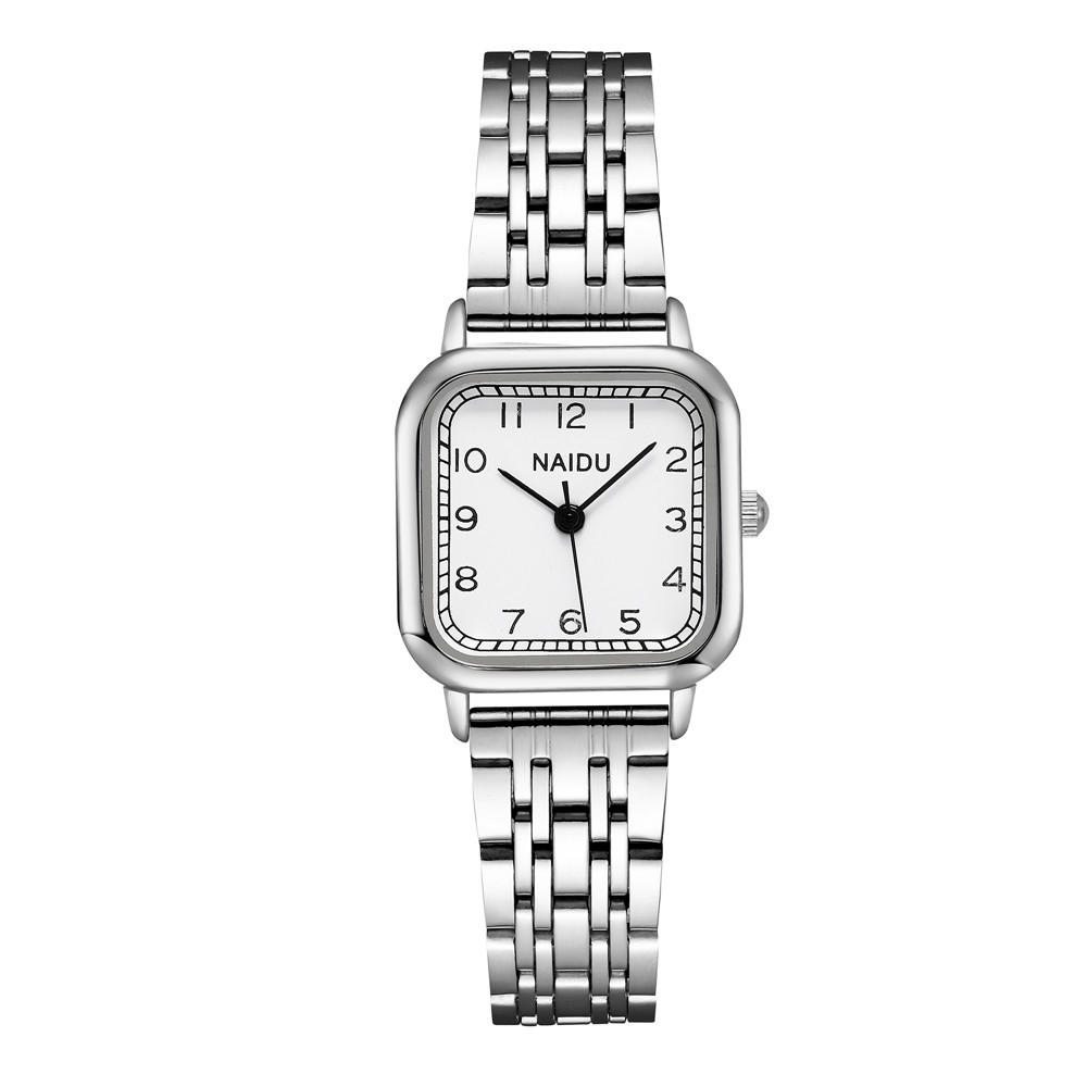 Fashion Square Digital Face Ladies Steel Band Watch Trend Quartz Watch display picture 4