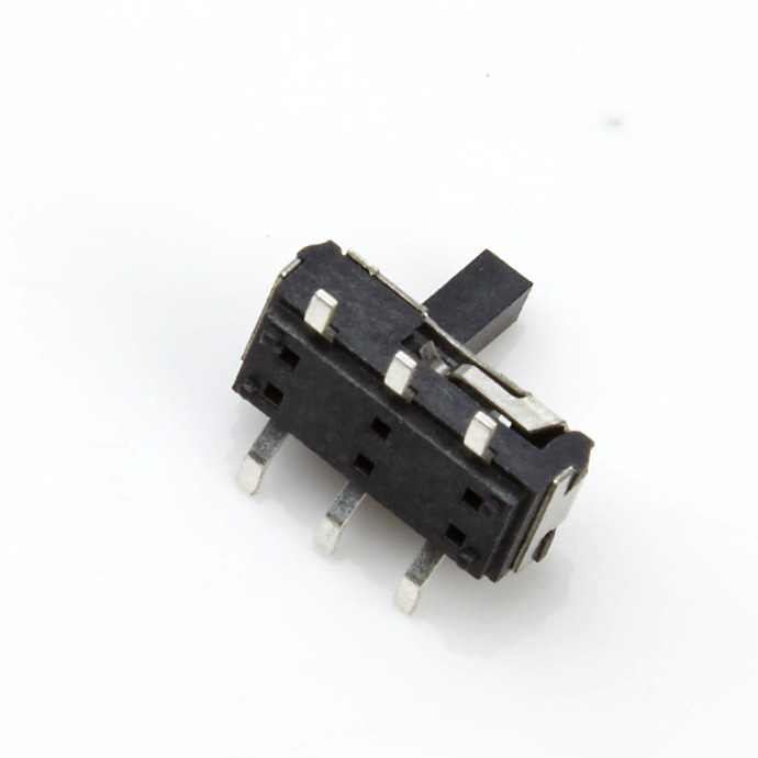 生产鼠标遥控微型小拨动开关MS22D16贴片插板 2P2T编带2*2大柄