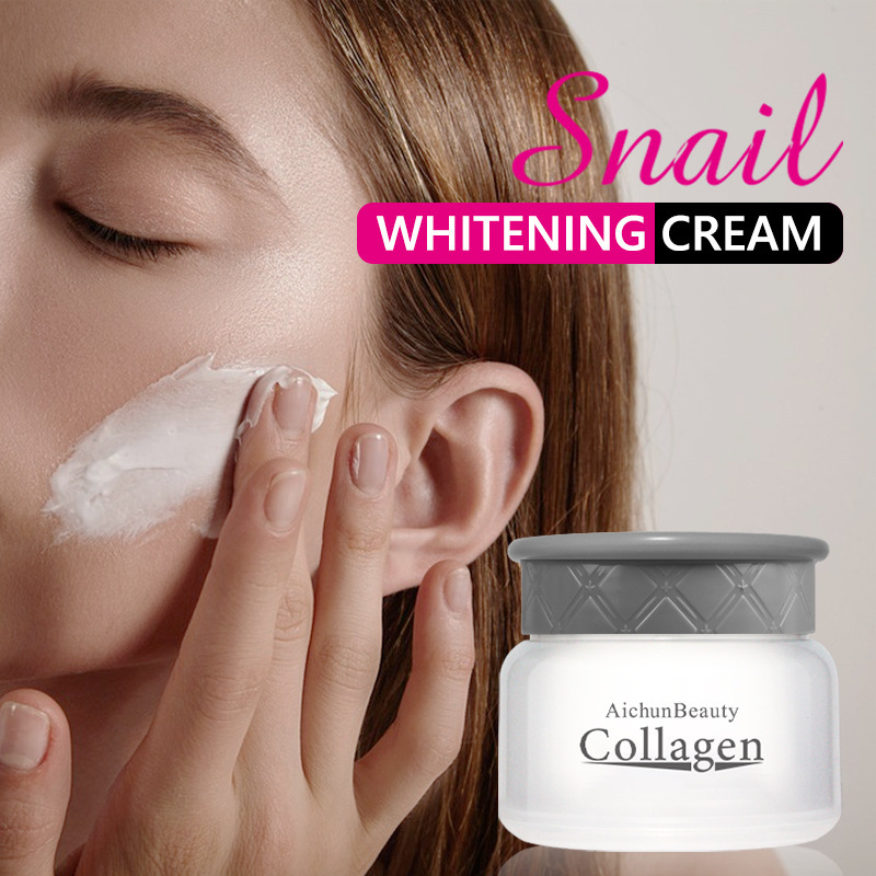 Cross-Border Aichun Snail Essence Cream Moisturizing and Hydrating Facial Brightening Skin Care Products Wholesale Snail Cream