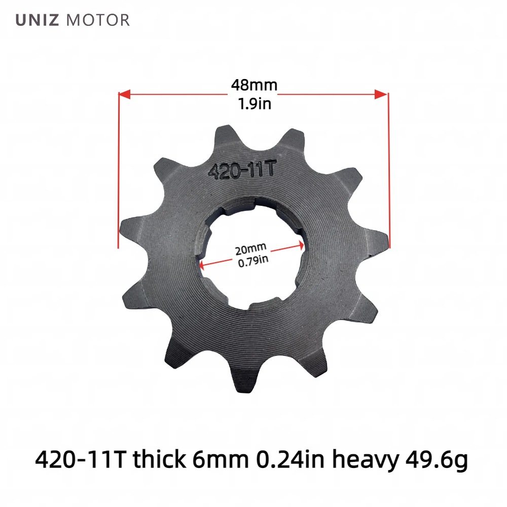 Manufacturer Wholesale Motorcycle Engine Small Gear Sprocket 420/428 Inner Hole 17-20 Motorcycle Parts