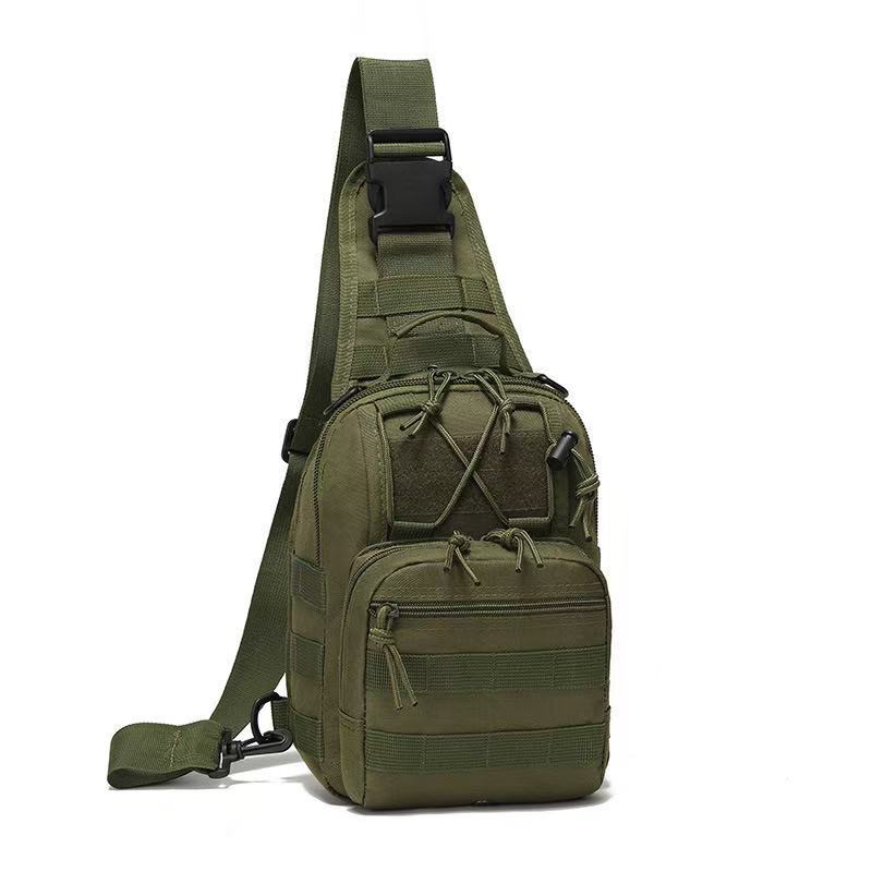 Bolsa de ciclismo de tela de Oxford camuflaje de campo bolso de pecho pequeño hombro de brazo oblicuo bolso táctico al aire libre