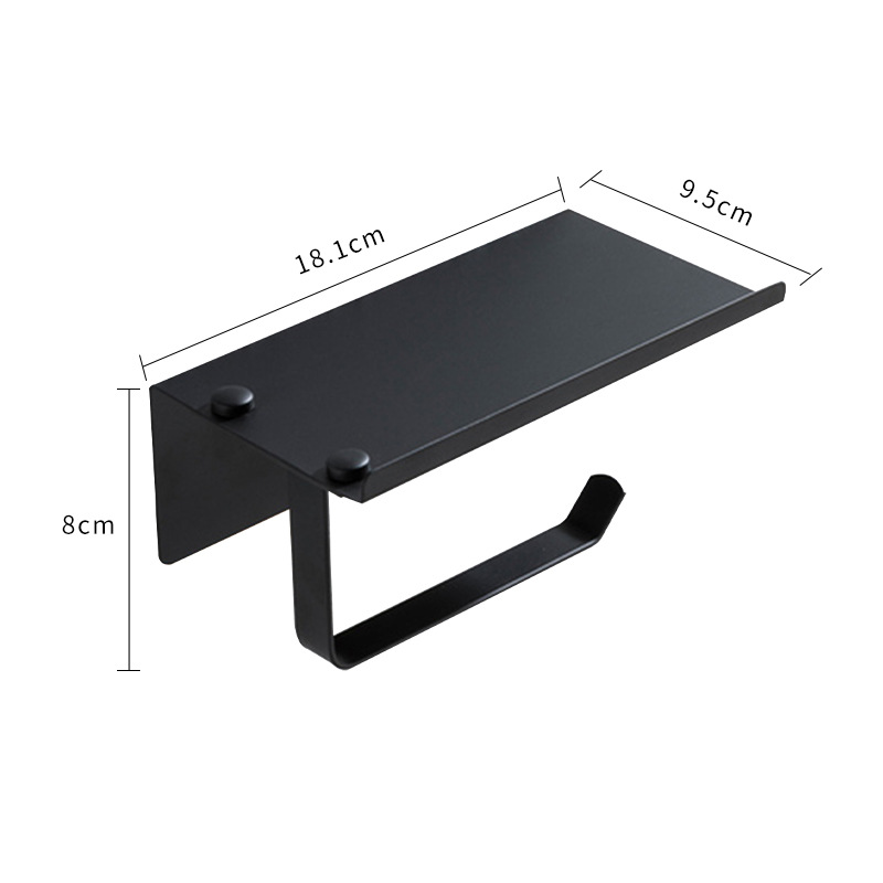 Hotel Acero inoxidable papel higiénico titular ponche-libre de almacenamiento de teléfono móvil titular de rollo de papel tisú de ingeniería titular rollo de papel higiénico