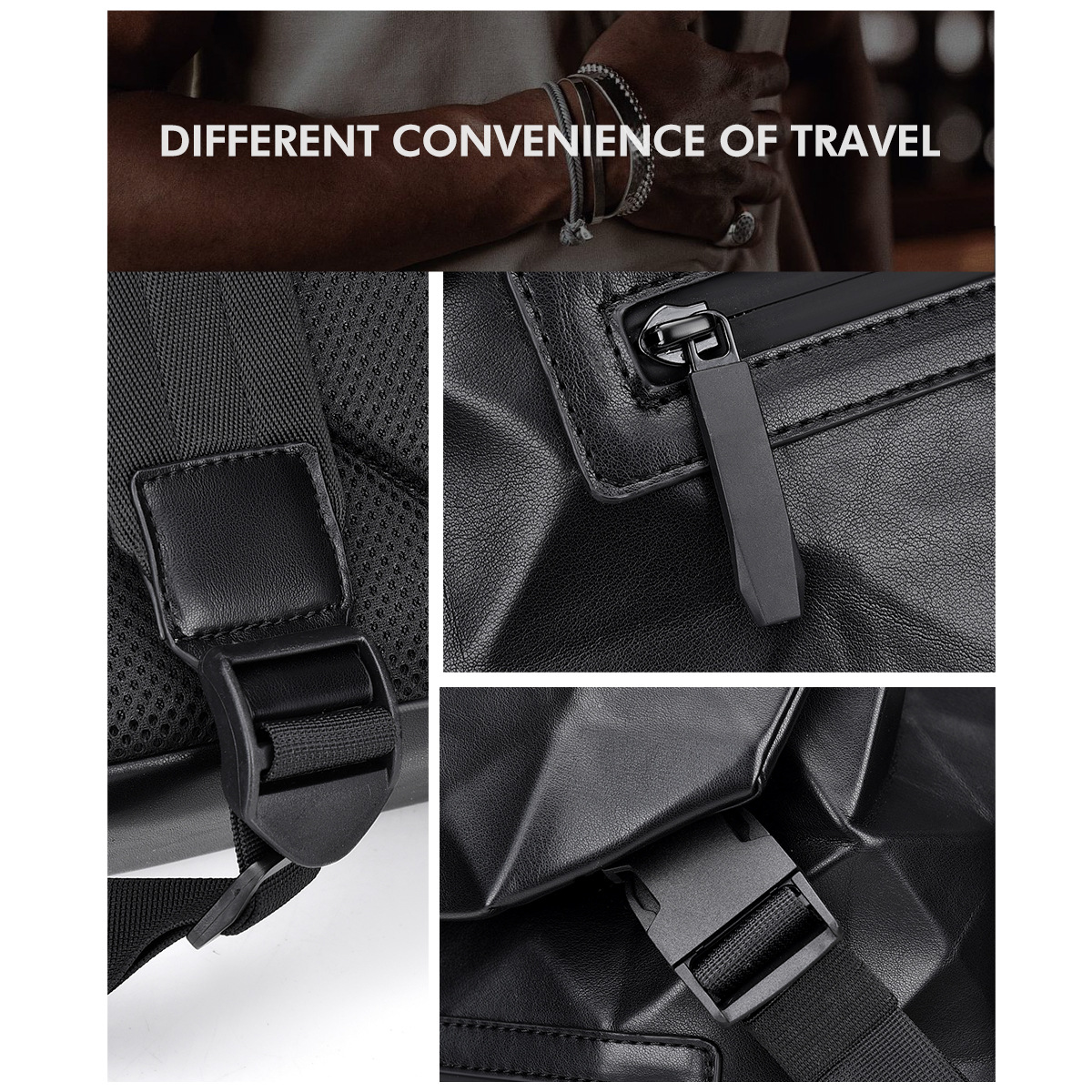 Nuevo bolso para hombres mochila de Negocios lingge mochila universitaria simple y de moda mochila de viaje de alta gama