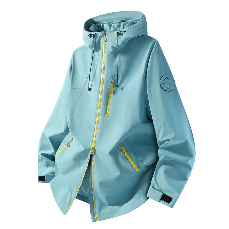 Autumn and winter couple's all-in-one cotton coat, windproof and water-repellent, outdoor sports cotton coat, men's warm cotton coat, women's jacket