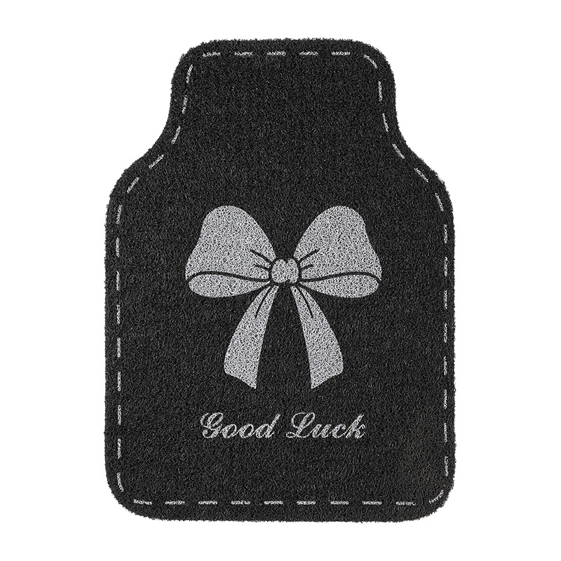 Universal Universal Car Floor Mat Anti-Slip Silk Loop Front Row (Universal Foot Pad) - bow-floor-mat-front