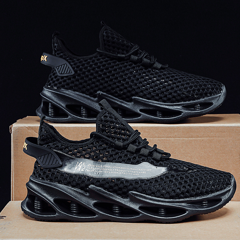 Zapatos de hombre Sandalias de verano 2025 nuevo estilo malla transpirable hueco zapatos de malla exterior zapatos de moda deportivos de playa ligeros delgados