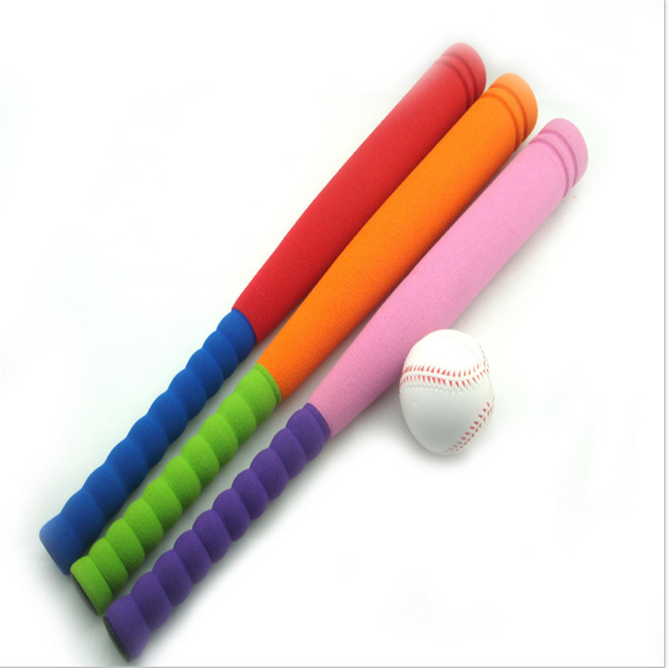 供应儿童训练NBR海绵棒球 研磨nbr异形把套NBR发泡球棒 EVA棒球