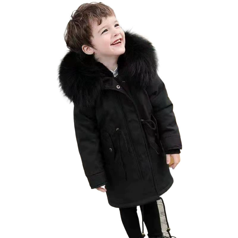 Warm children's removable down jacket for men and women