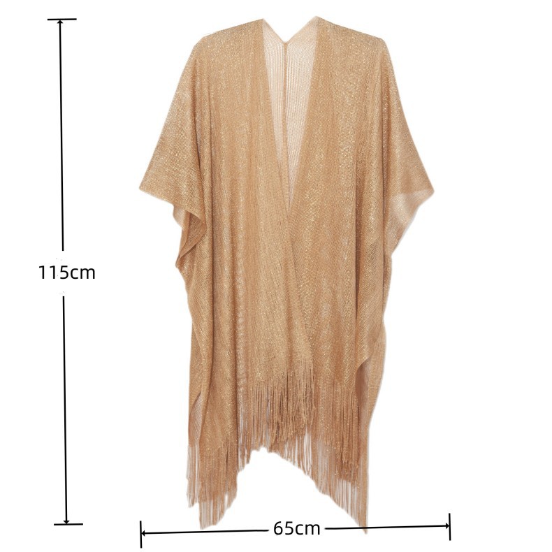 Women's Streetwear Solid Color Polyester Tassel Shawl display picture 1