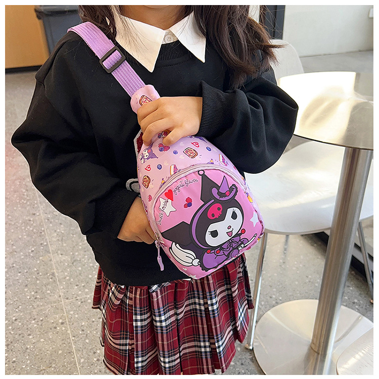 Wholesale of cute and trendy children's single-shoulder bags, large-capacity kindergarten baby travel chest bags, and casual girls' crossbody bags undefined