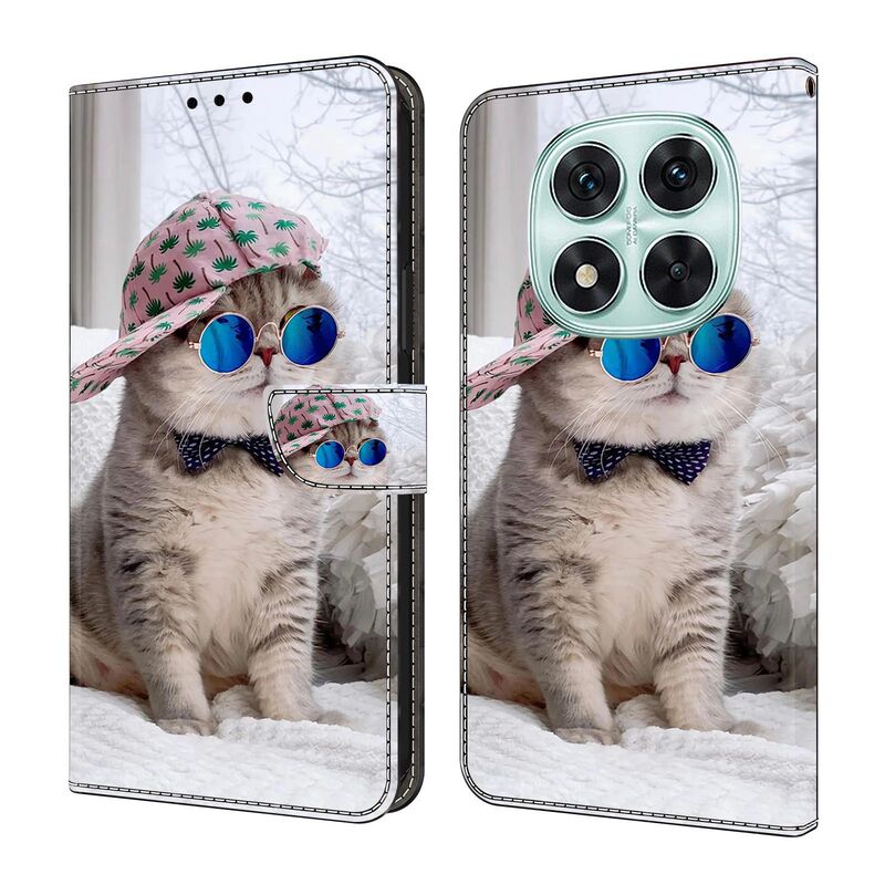 Suitable for Redmi Note14 Pro Crystal Leather Case Wallet Style New Painted Mobile Phone Protective Case K70E Suitable for Redmi Note14 Pro Crystal Leather Case Wallet Style New Painted Mobile Phone Protective Case K70E