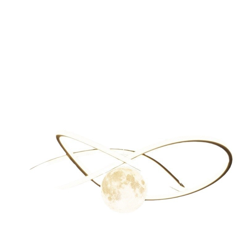 Lámpara del comedor nórdica creativa de la luna lámpara moderna minimalista lámpara de dormitorio bar 2025 nueva lámpara de sala de estar LED