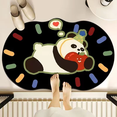 Avtomobil döşəmə paspasları — and Easy to take care - hat-panda-4060cm-diatom-mud