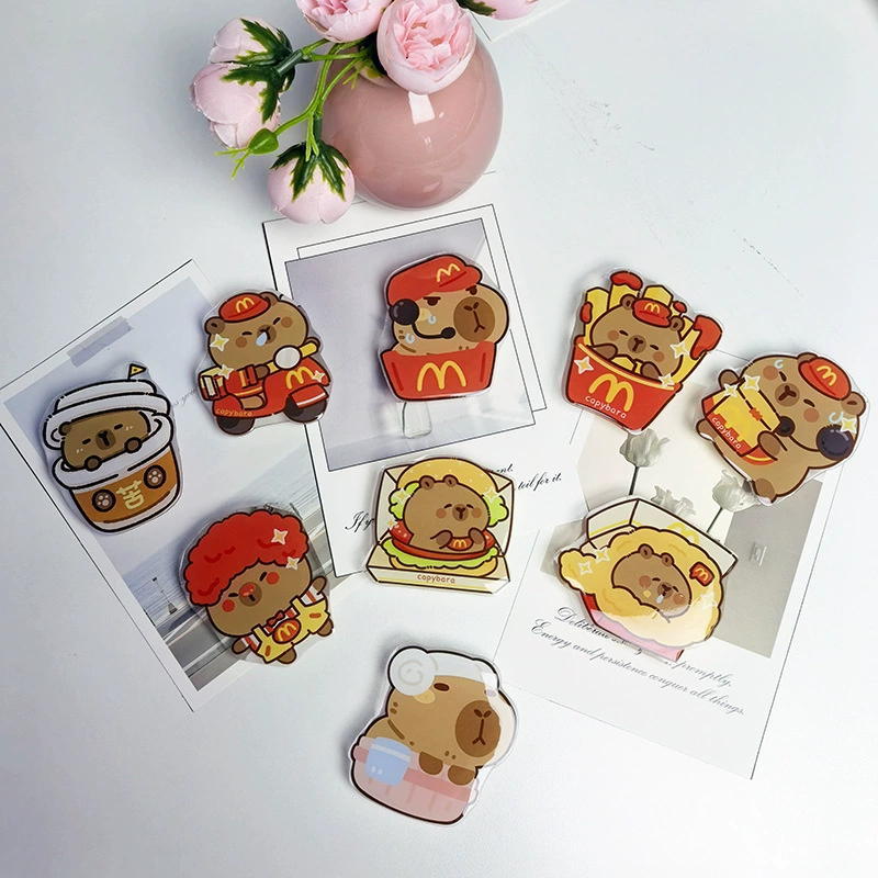 Держатель для телефона с воздушной подушкой, серия «Капибара», милый мультяшный дизайн, 8 шт./компл., настольный, новый дизайн с воздушной подушкой