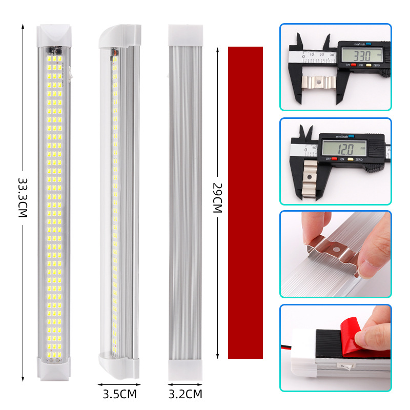 Lámpara de trabajo van camión luz de techo coche luz de lectura interior directo de fábrica 108LED 12V-85V