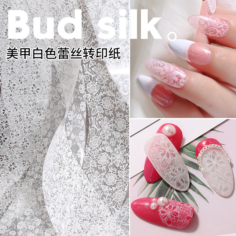 brand white nail decoration