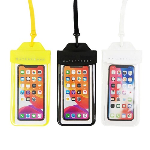 Floating air bag mobile phone waterproof bag transparent takeaway mobile phone waterproof case outdoor TPU mobile phone bag bag drop shipping