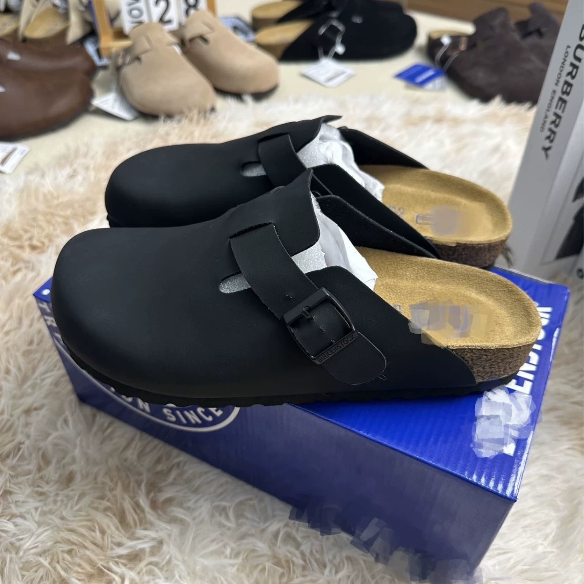 Spot BK кожаные туфли Birken обувь toe semitork Buston сандалии для мужчин и женщин, одинаковая пробка, обувь Couple