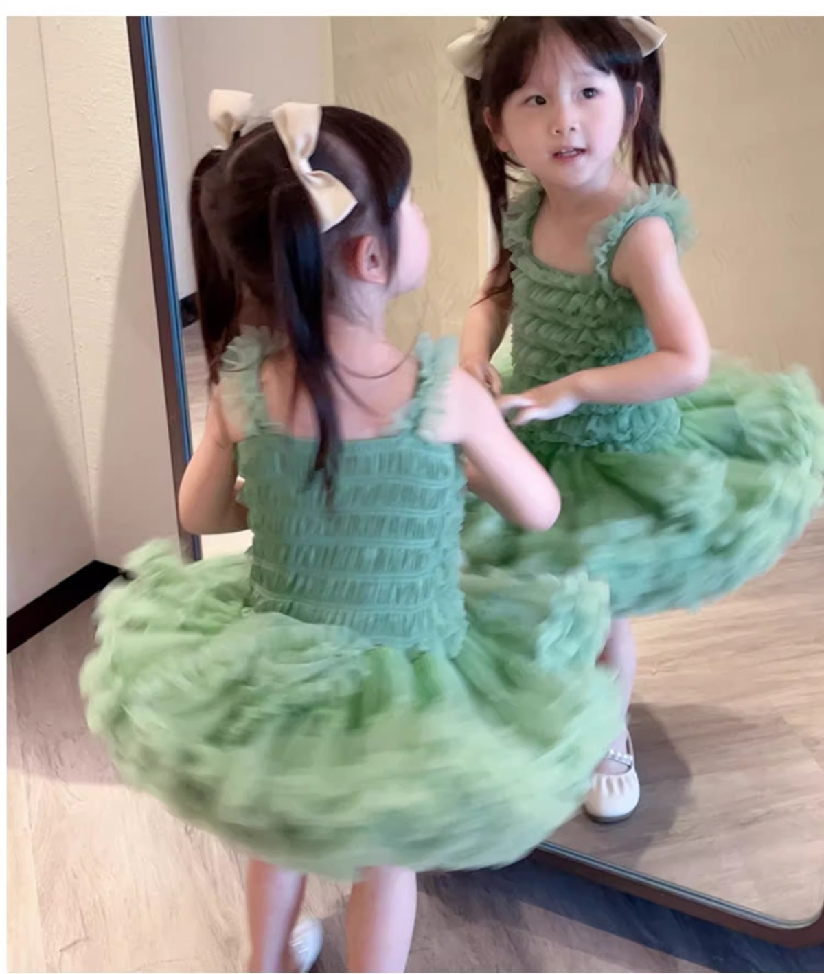 Princess Solid Color Polyester Girls Dresses display picture 3