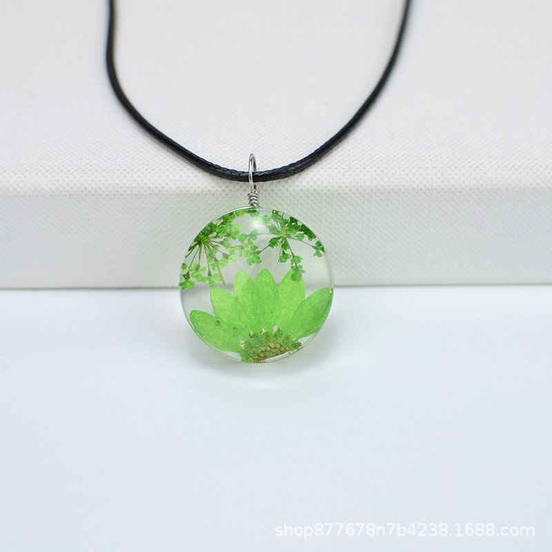 녹색 레이스 + 녹색 크리스탈 국화