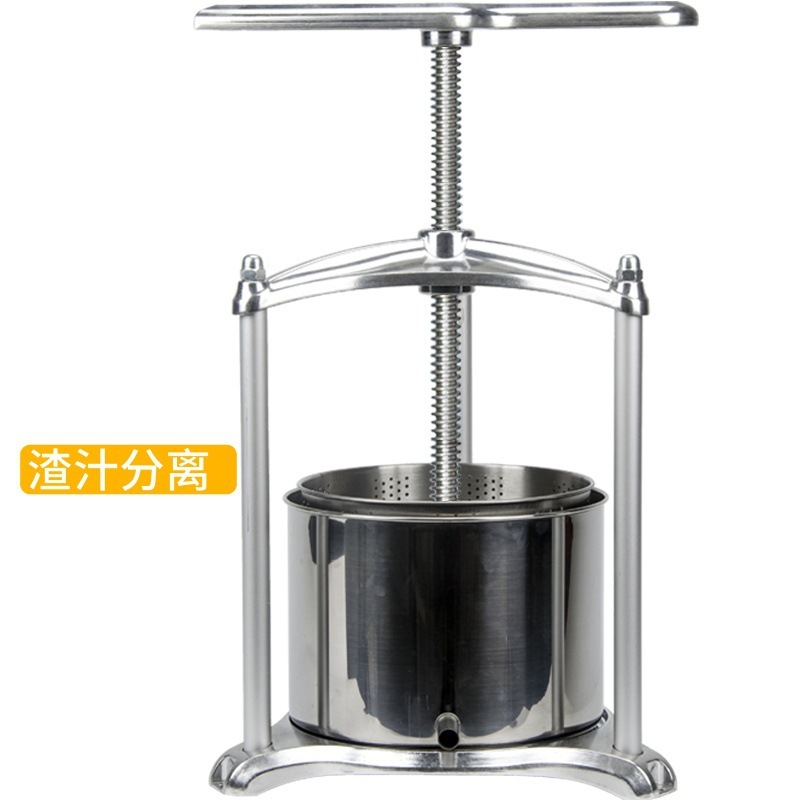 Amazon 手動ワインプレス 6L アルミフレーム 304 ステンレス鋼バレルプレスチーズ野菜詰め物薬残渣絞り水|undefined