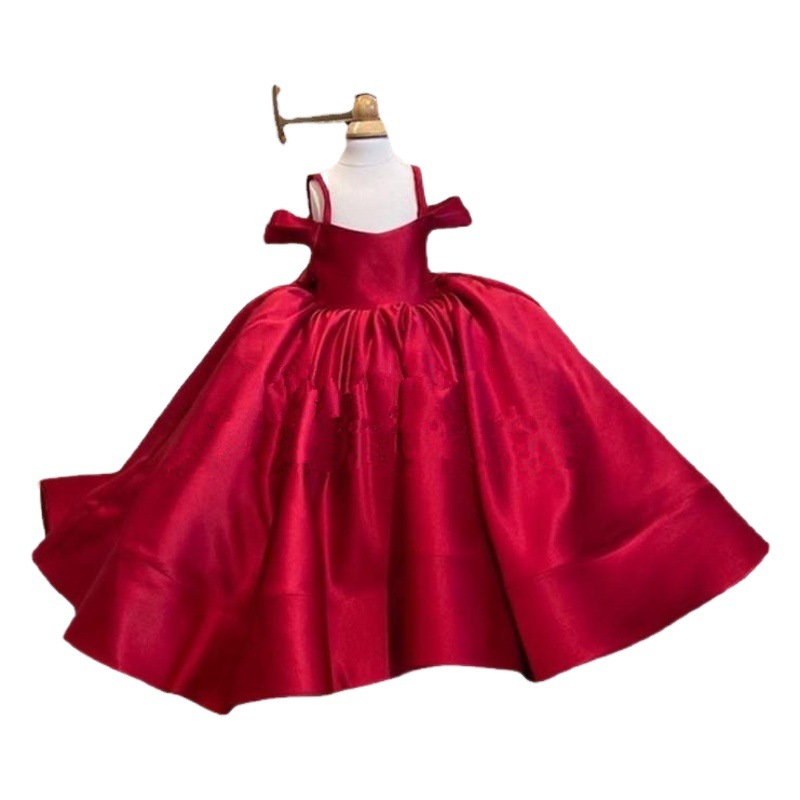 Comercio exterior de Europa y América Amazon AliExpress deseo nuevo lindo simple cómodo vestido de los niños fiesta cumpleaños princesa vestido