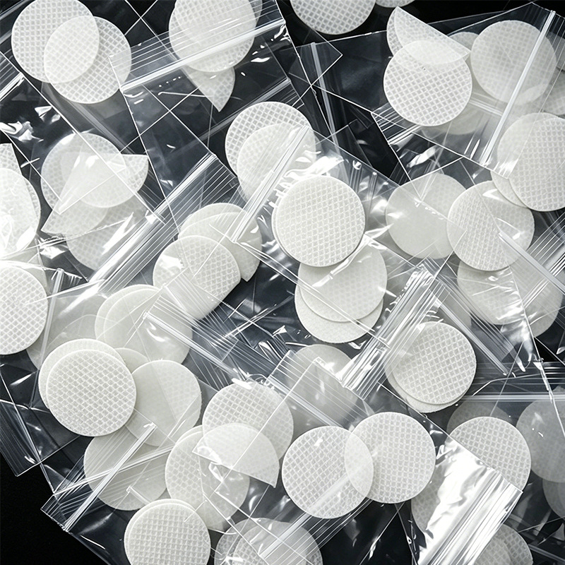White non-woven fabric stickers / 2.5cm/pack