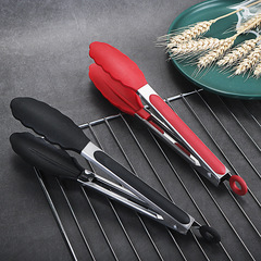 食物夾硅膠9寸 麵包烘培夾牛排烤肉夾 燒烤夾廚房工具