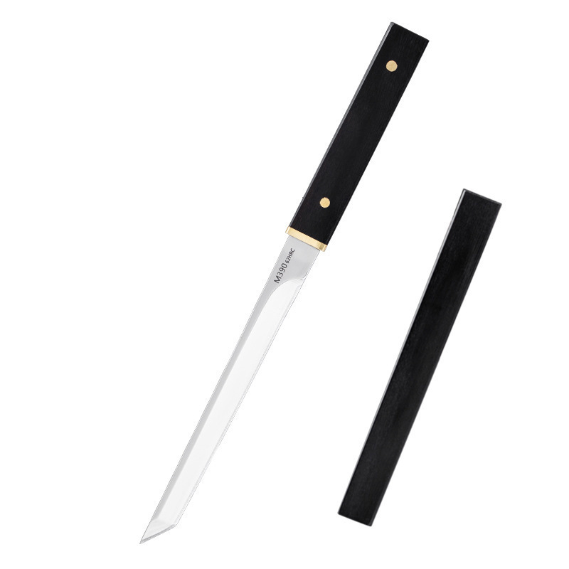 Directo al por mayor pequeño acorazado M390 espejo ABS manejar al aire libre camping picnic fruta cuchillo hogar