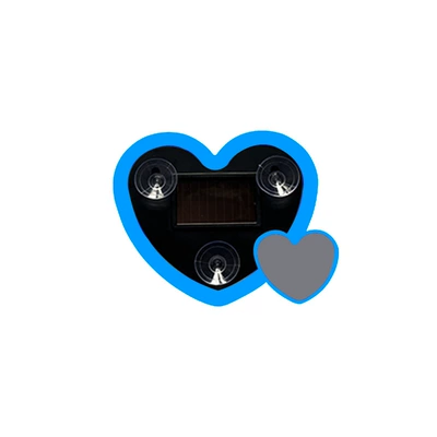 Double Heart Atmosphere Light Rear – Other lights - solar-double-heart-model-blue-one-pack
