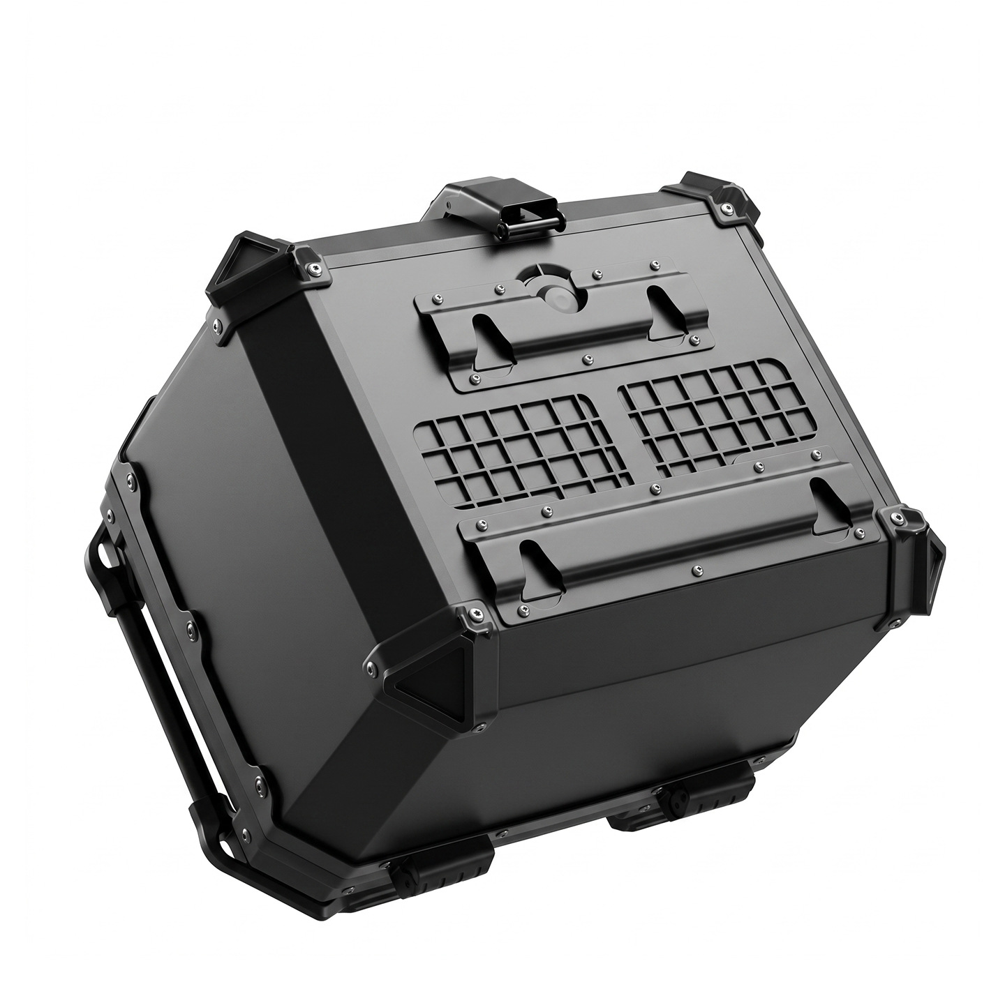 Universal motorcycle trunk, non-aluminum alloy rear trunk, 45L No.9 X model armored box for scooters
