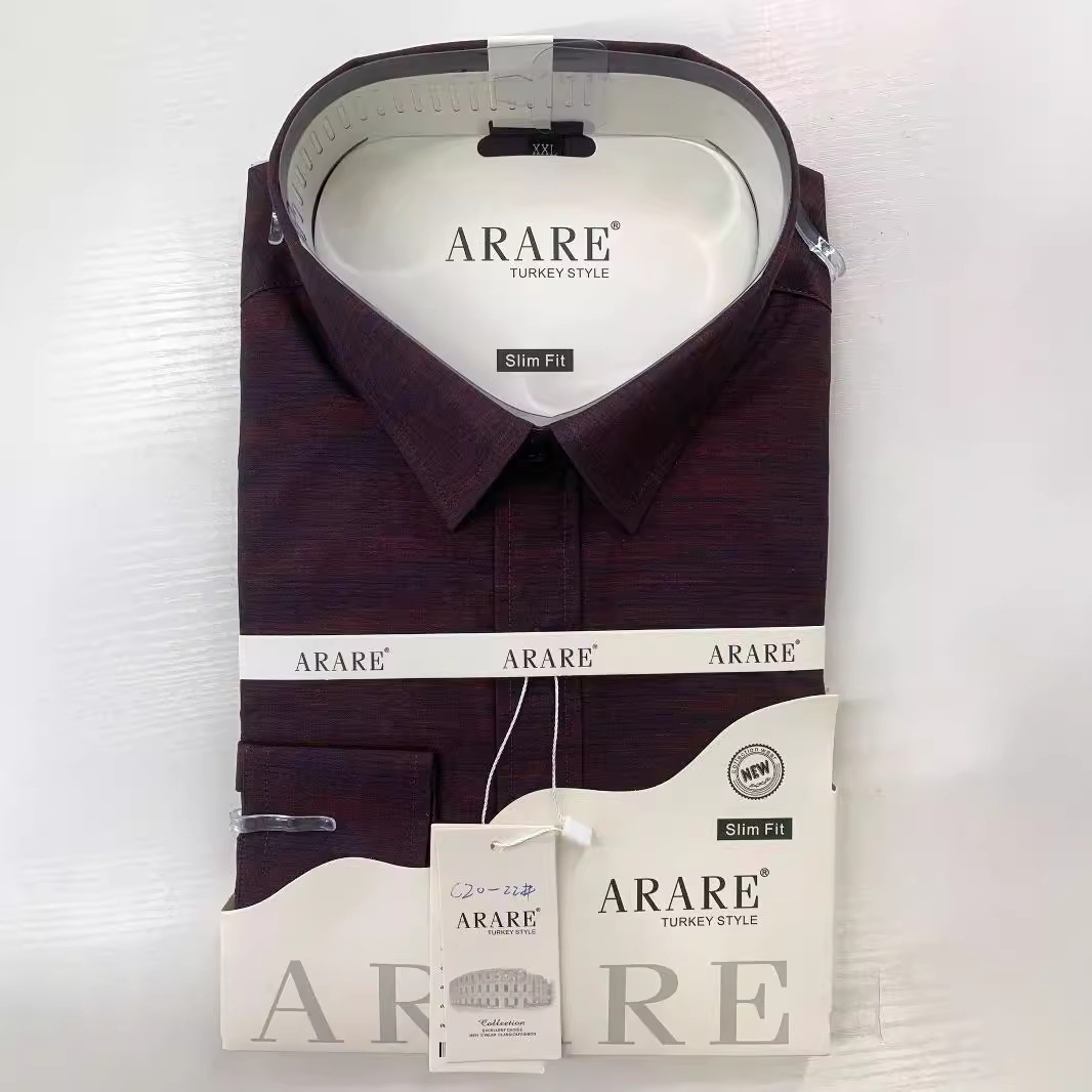 Men's Long Sleeved Solid Color Cardigan Shirt Basic Elegant Style Single Breasted Polyester Casual Shirt_viptrois.com