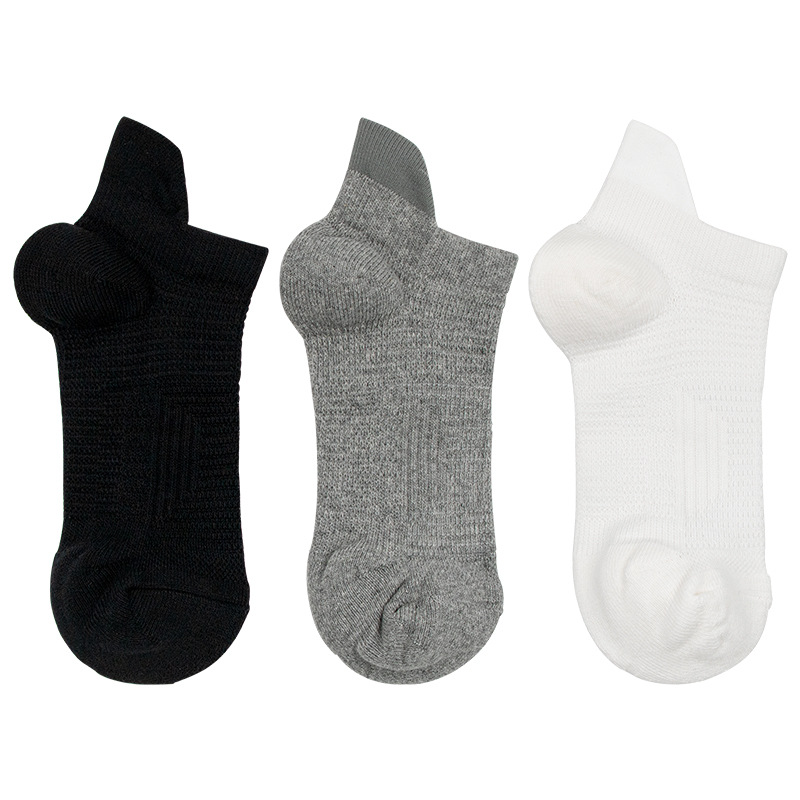 Calcetines transfronterizos, calcetines de algodón transpirables, calcetines de color sólido, calcetines de corrida resistentes al desgaste, calcetines de amortiguación
