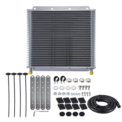Car Modified Transmission Oil Cooler Aluminum Alloy Radiator Engine Fin-Type Cooler 19 Rows 25 Rows 32 Rows