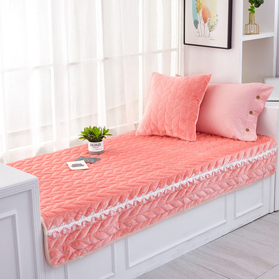 厂家法兰绒花边飘窗垫子窗台阳台垫子落地窗垫可定制一件代发