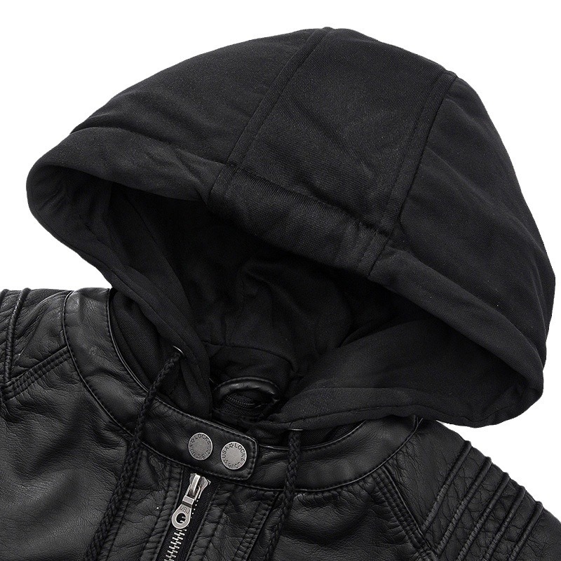 Amazon Europa y América de manga larga chaqueta de cuero de hombre chaqueta de cuero pu chaqueta de cuero de hombre chaqueta de locomotora de hombre chaqueta