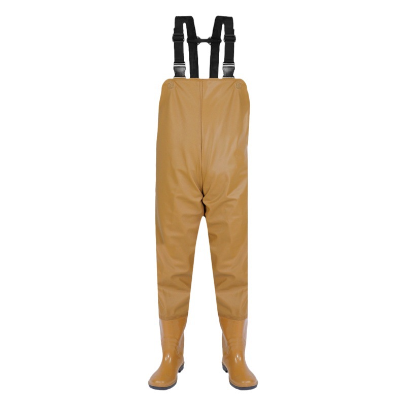 Wholesale water rain pants overalls one-piece waterproof pants men's and women's fishing half-body wading clothes fork clothes hanging fishing pants
