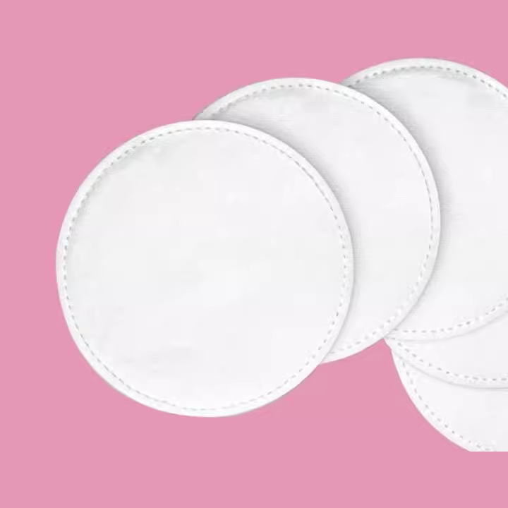 Fábrica de procesamiento a medida 100 piezas de algodón de maquillaje de doble efecto blanco húmedo al por mayor