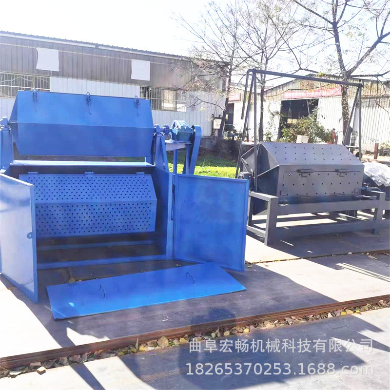 钢铁件除锈翻新干抛研磨机冲压铸件工艺品去毛刺六角滚筒抛光机