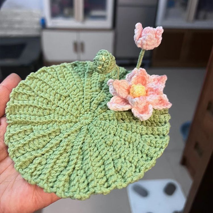 SKU05_颜色分类(荷叶杯垫翠绿色材料包(送工具+教程))