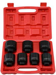 Juego de dados neumáticos 1/2” de 35 piezas, incluye vasos largos y cortos, kit profesional para herramientas neumáticas