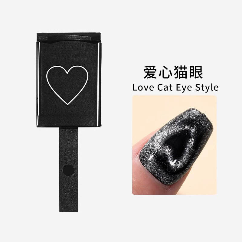 Piedra de absorción de hierro de manicura para usar a mano herramienta de pegamento de nail gran tamaño pequeño para engrosar imán especial de absorción de ojos de gato
