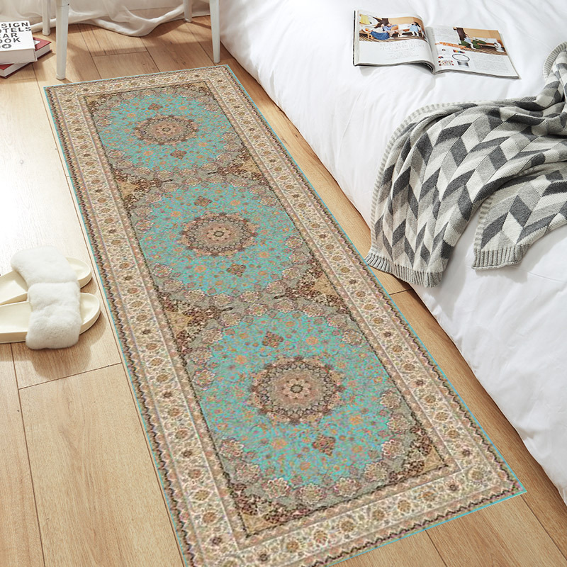 Tappeto persiano vintage stile boho nordic per camera da letto_voghion.com