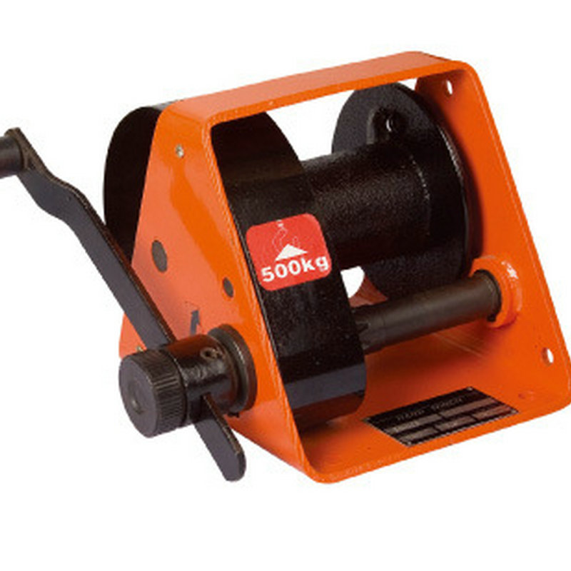手动自锁绞盘  带棘轮绞车 2吨卷扬机 重型手摇绞车