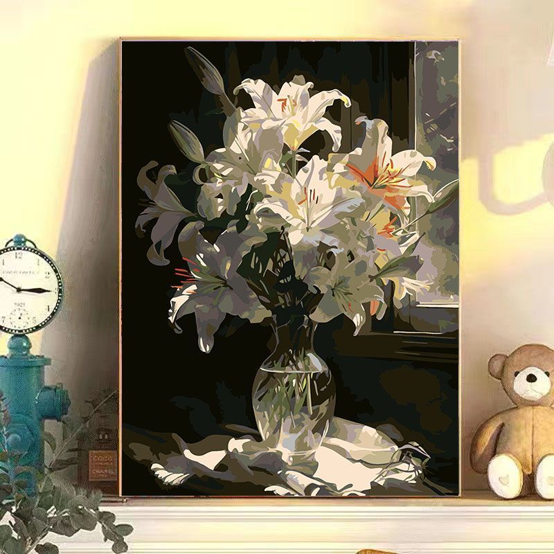 A28	White lily flower